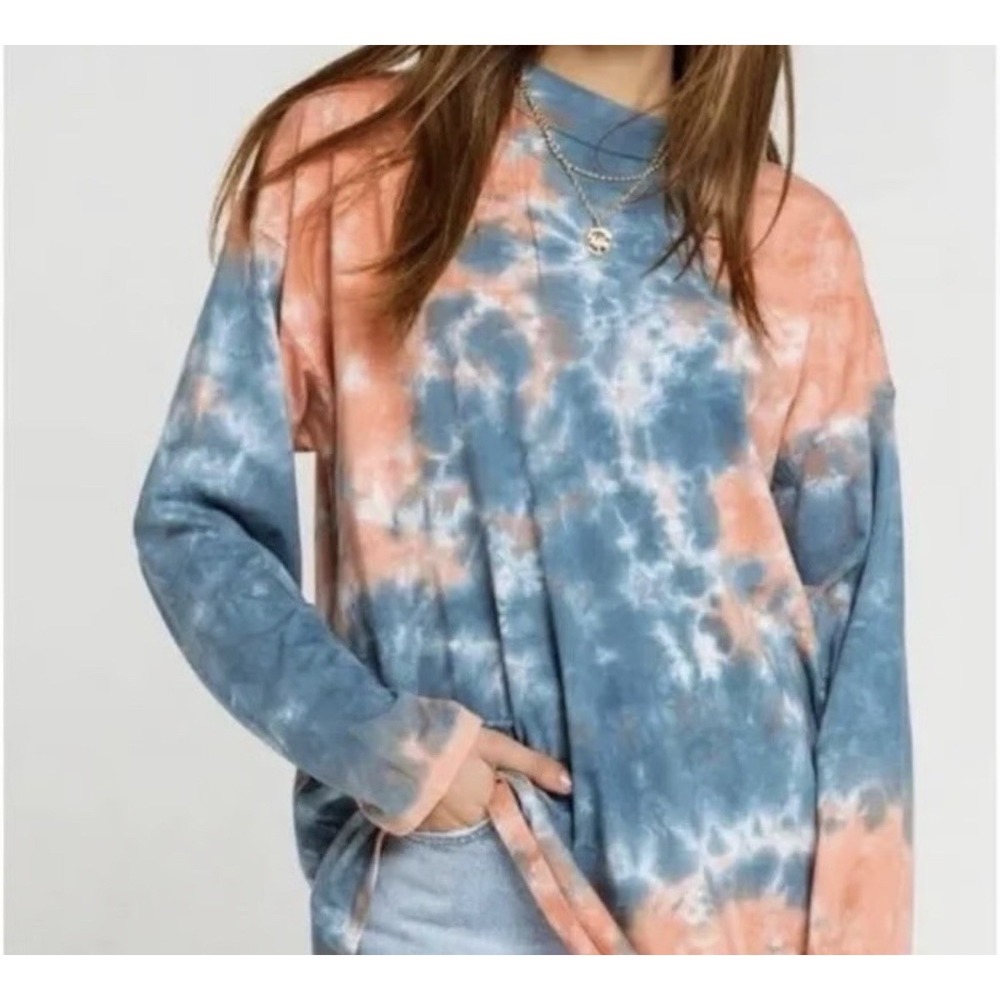 Free people Be Free Tie Dye Oversized Long sleeve Multicolor medium